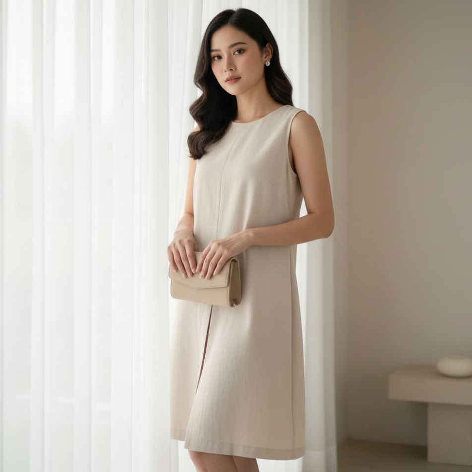 Nexafia | Ezolla Midi Dress | Dress Kutung Wanita