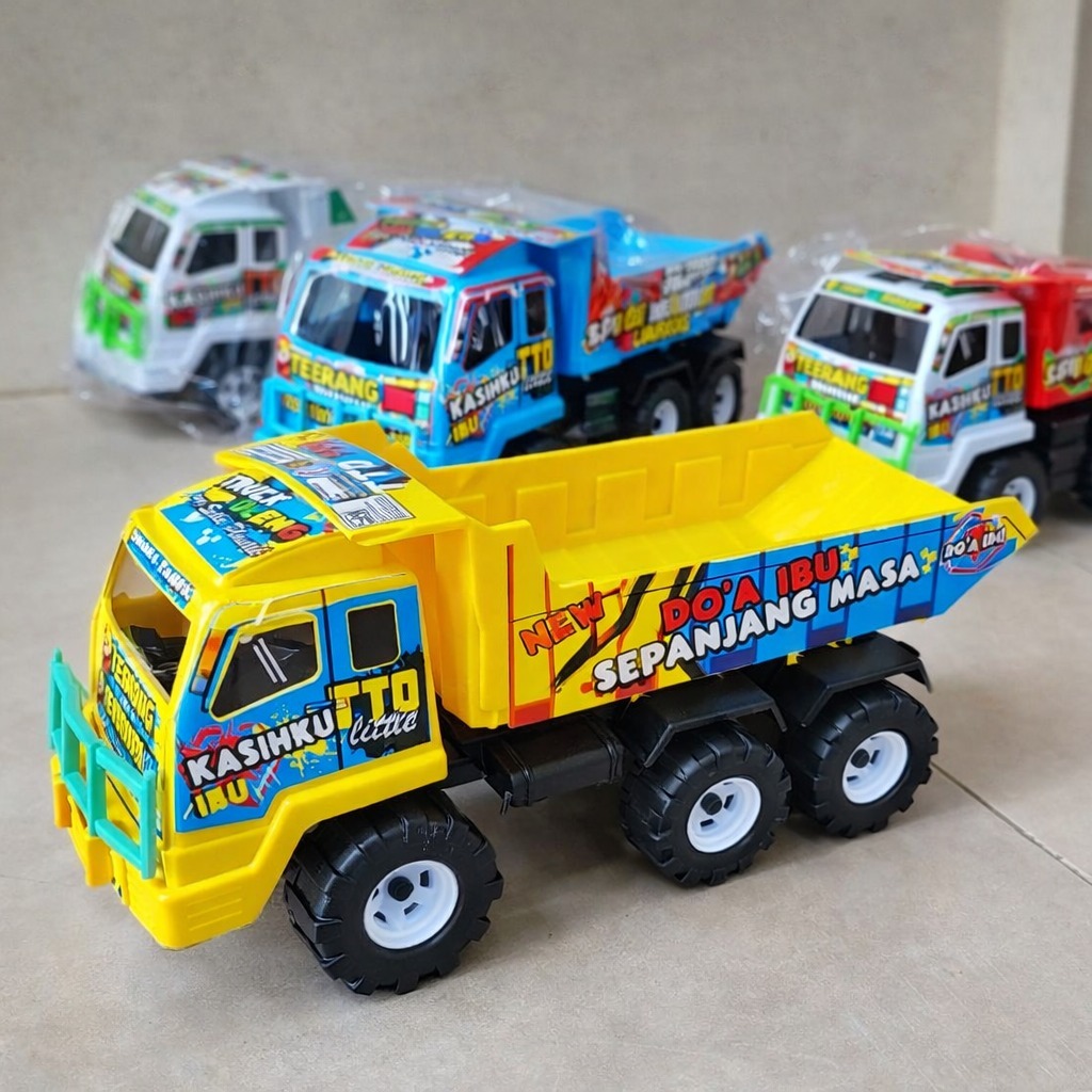 Mainan Anak Truk Dump Truck Oleng KTG Mainan Konstruksi Plastik Besar COD
