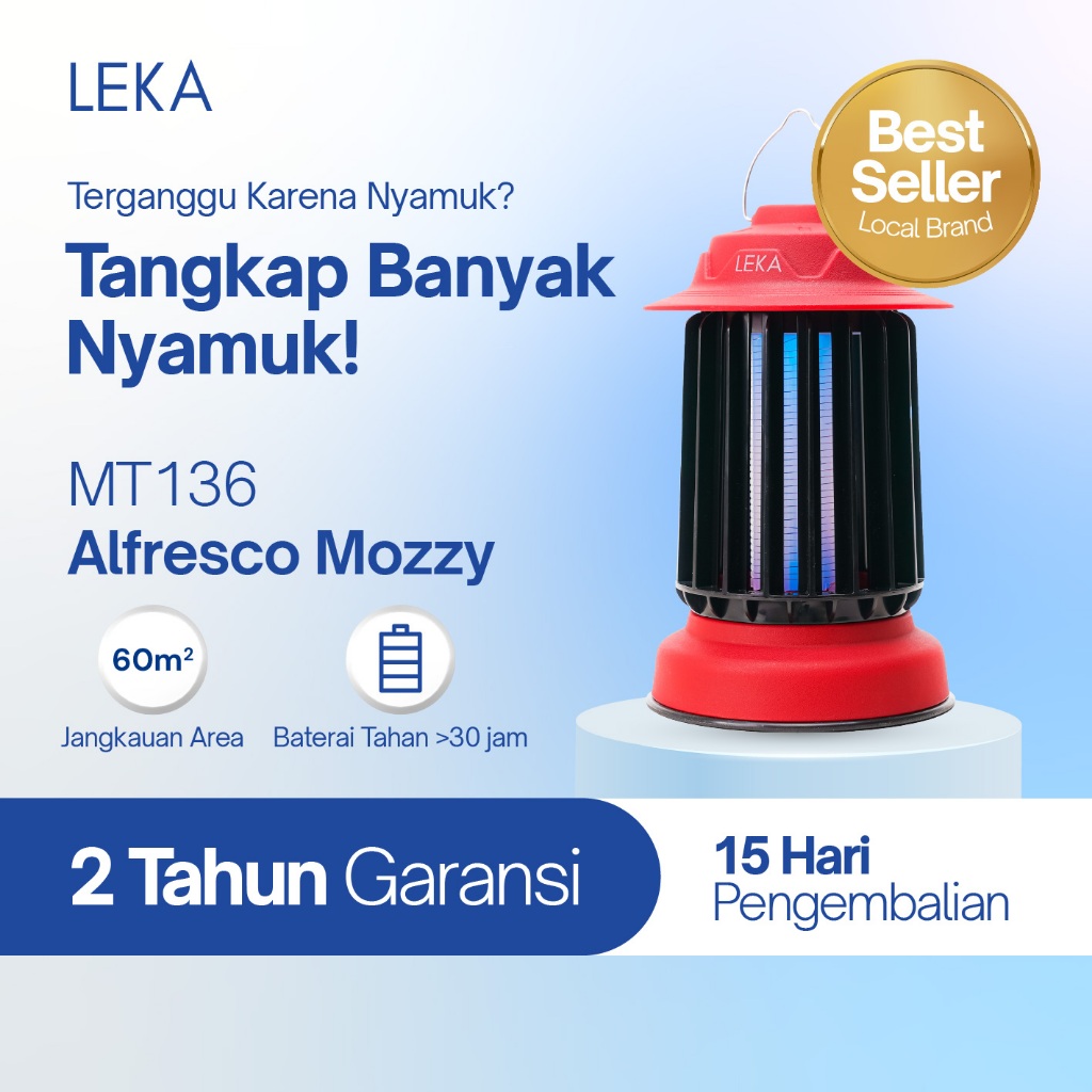 LEKA - MT136 Alfresco Mozzy Mosquito Killer - Perangkap Nyamuk