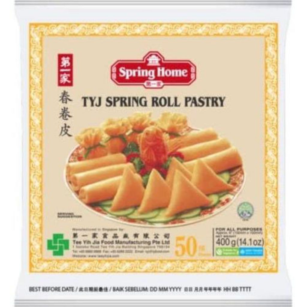 TYJ spring roll pastry 50 sheets 400gr