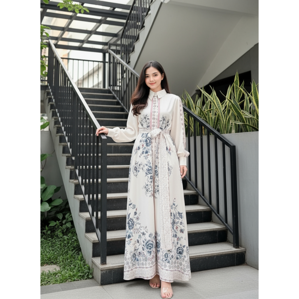 AZILA - Gamis Batik Wanita Premium