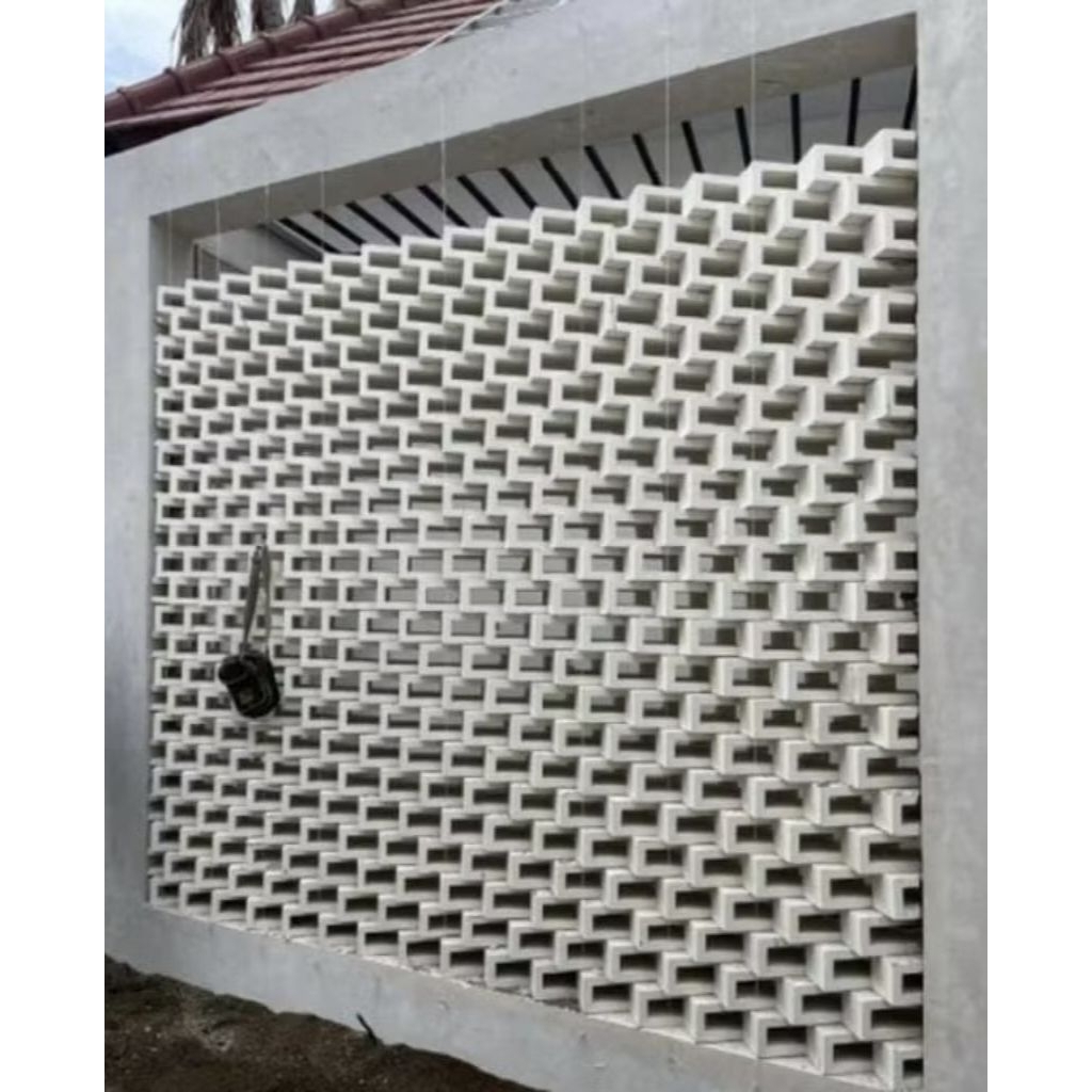 Roster beton minimalis/ roster beton/roster modern/ventilasi udara/lubang angin Uk 28x8x10