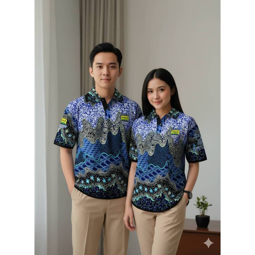 Aink Bandung Jersey Polo PERSIB Edisi Batik Drifit Ringan Breathable-Bobotoh Must Have