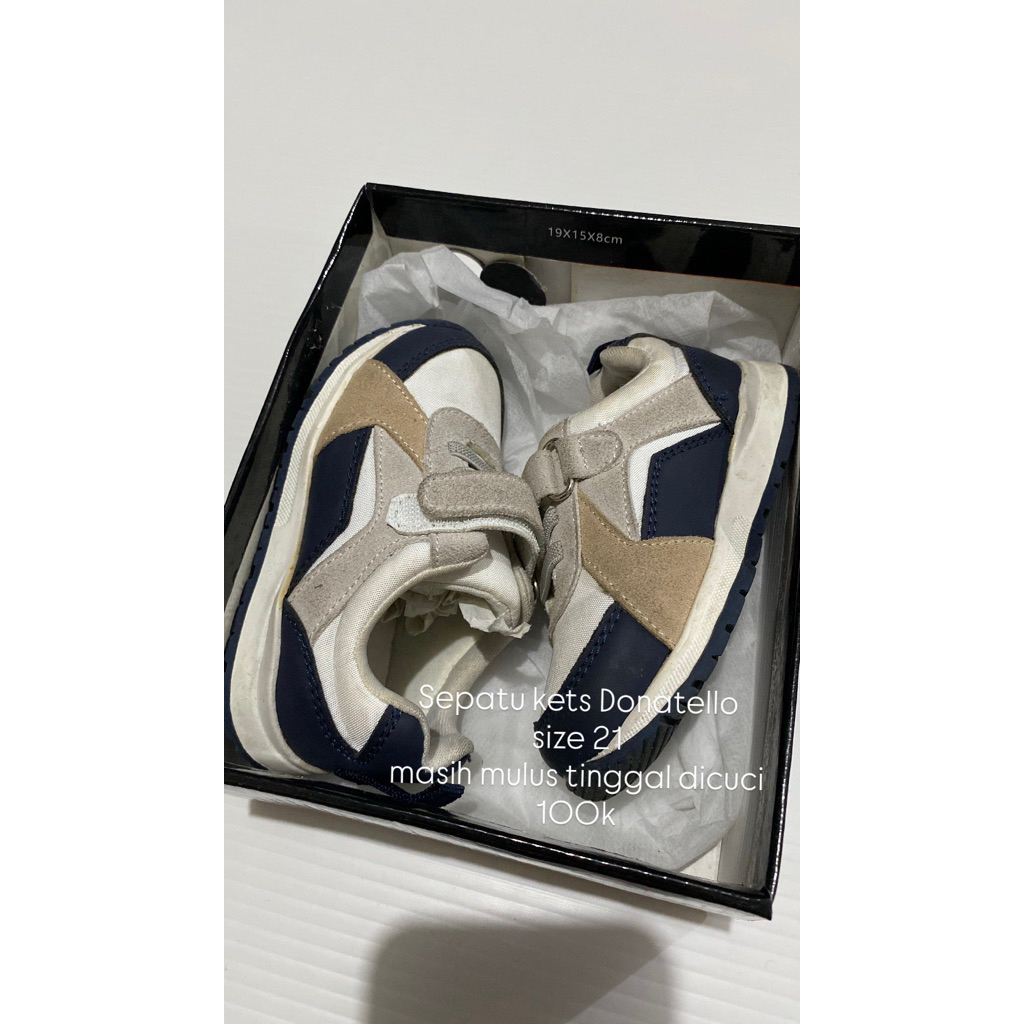 Sepatu Kets Bayi Anak Laki-laki Donatello (preloved)
