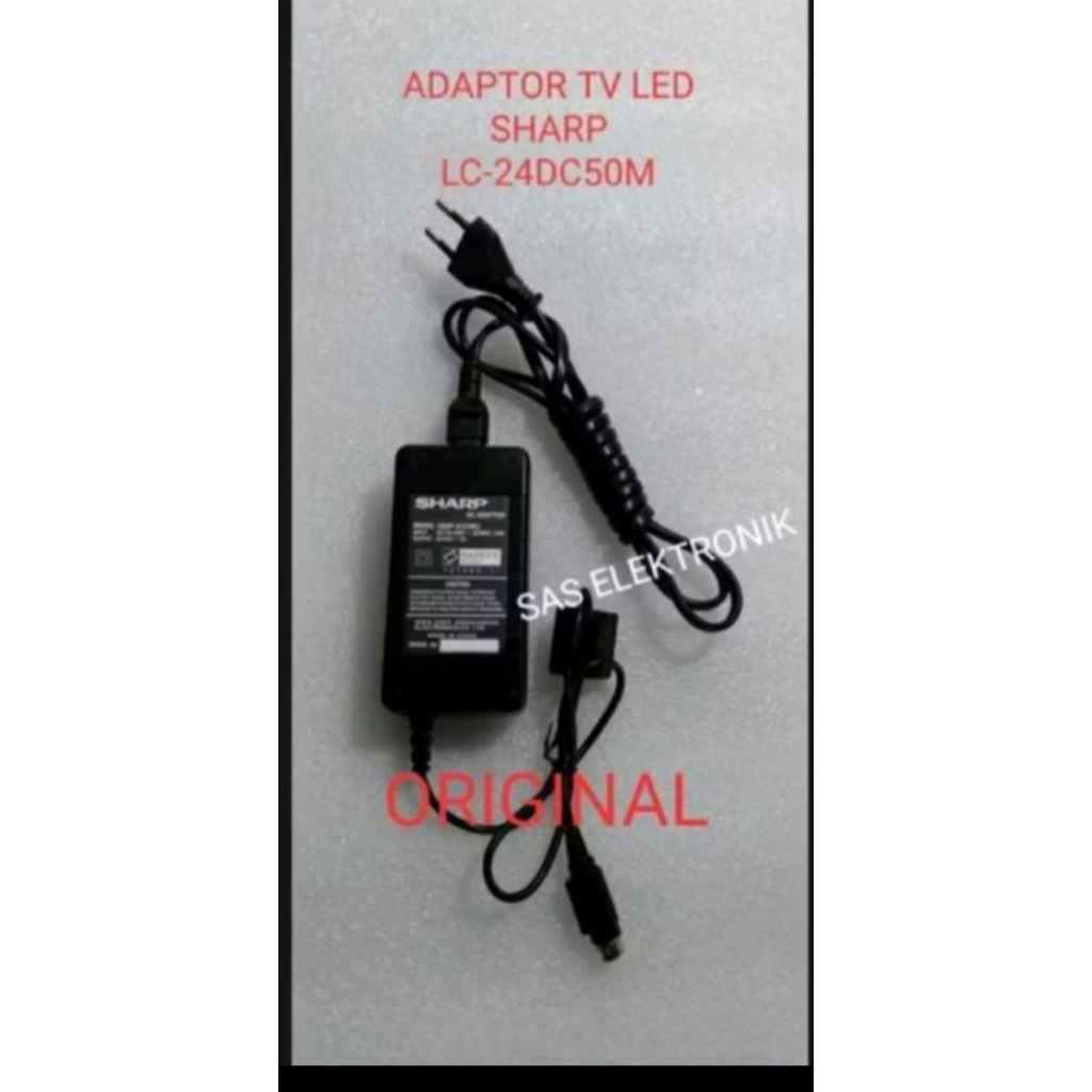 ADAPTOR POWER SUPLAY REGULATOR TV LED SHARP 22/24 INCH MODEL UADP-A118WJ A129WJ  DC15V 15V 3A DC 15V