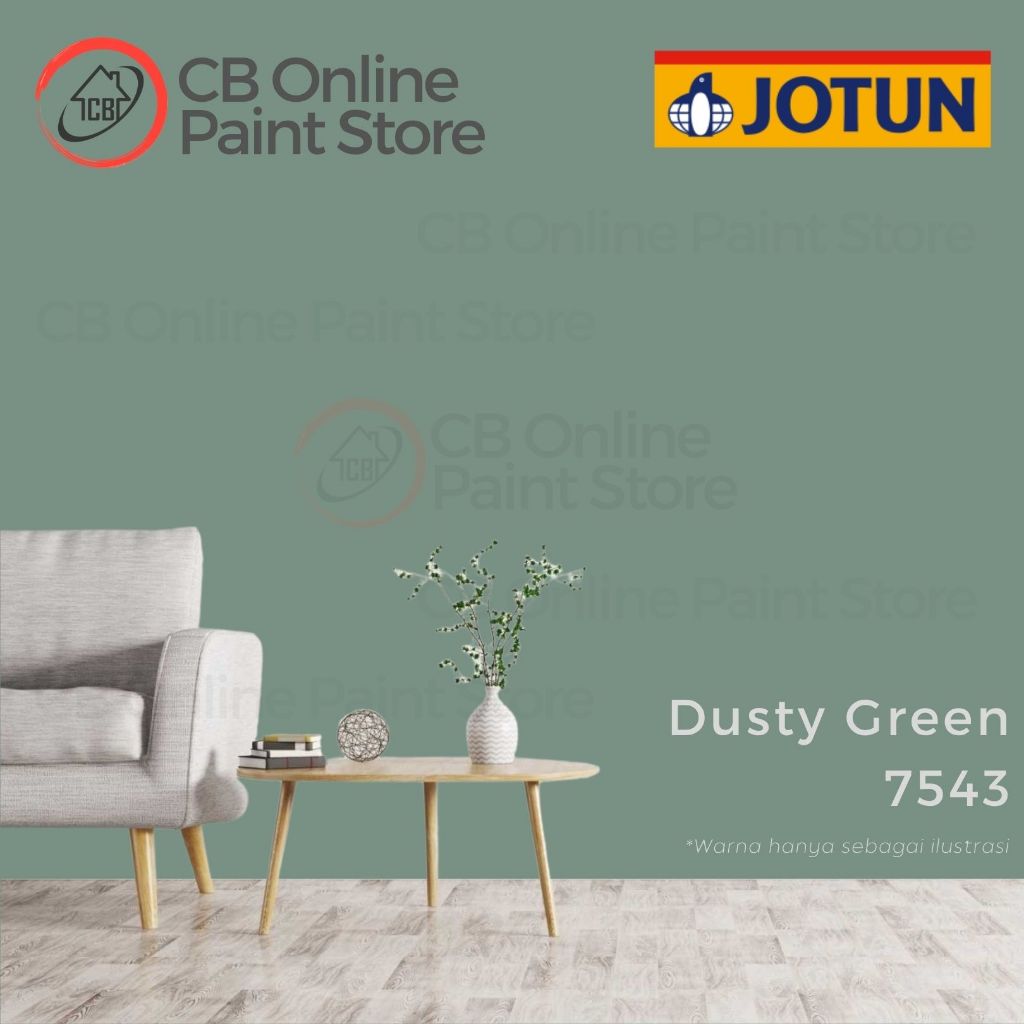 CAT TEMBOK JOTUN - DUSTY GREEN 7543 - GALON
