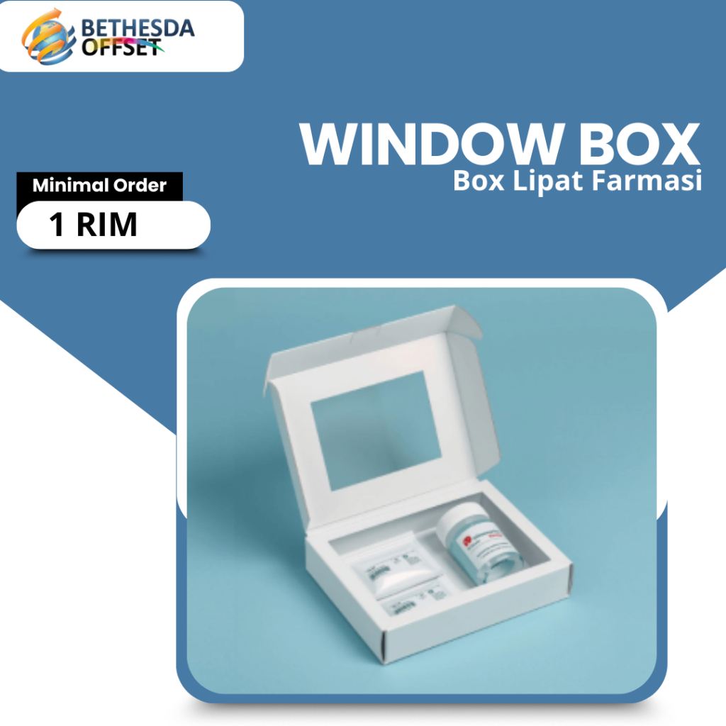 Harga Kemasan Window Box Dus Farmasi Murah Custom Box Window