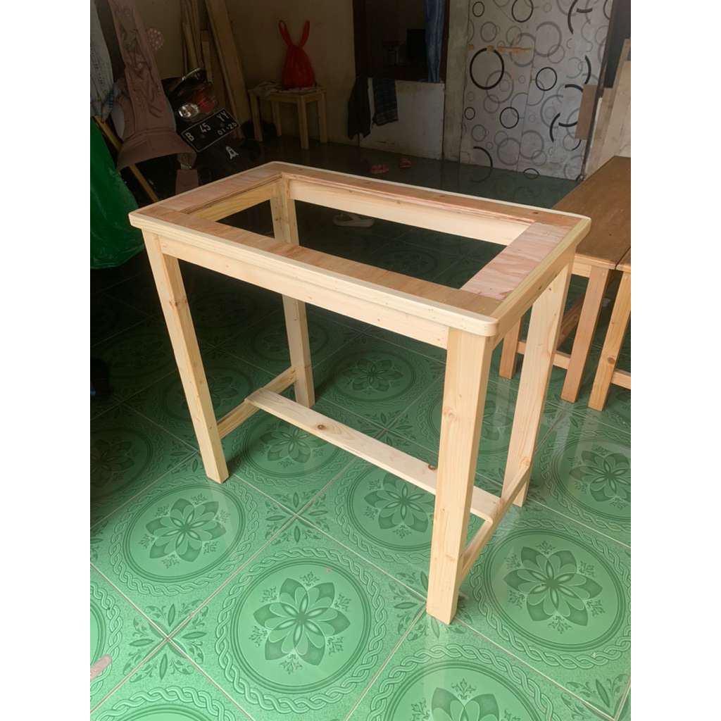 Meja kompor tanam 2 tungku