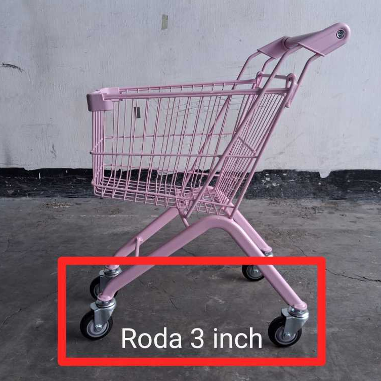 Roda 3 Inch 1 Set (4 Biji) Untuk Troli Belanja anak Shopping Trolley Wheel 3 Inci