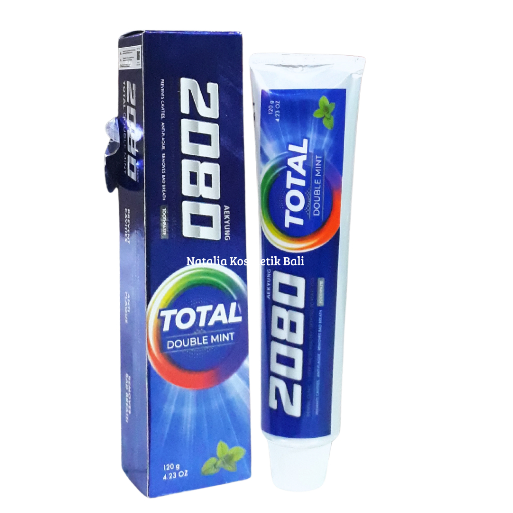 Aekyung 2080 Total Double Mint Toothpaste 120 g - Pasta Gigi
