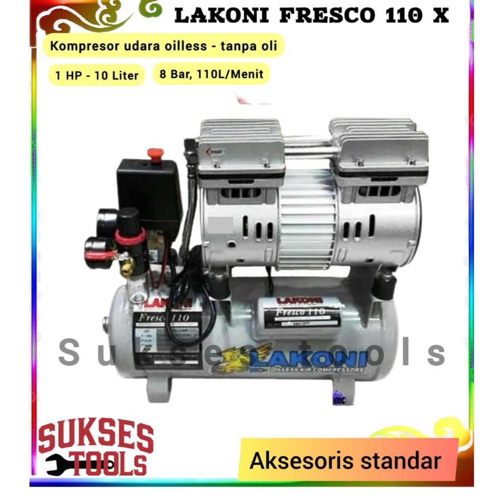 Lakoni Kompressor Oilless Fresco 110 X Kompressor Silent Fresco110 X