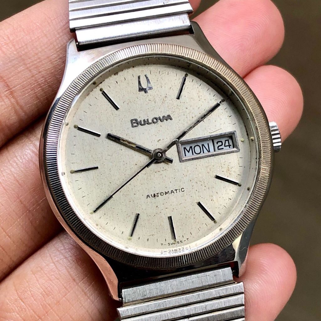 Bulova Automatic 17J Day Date Swiss