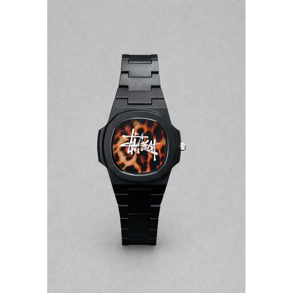 Jam Tangan Stussy Leopard Polycarbonate