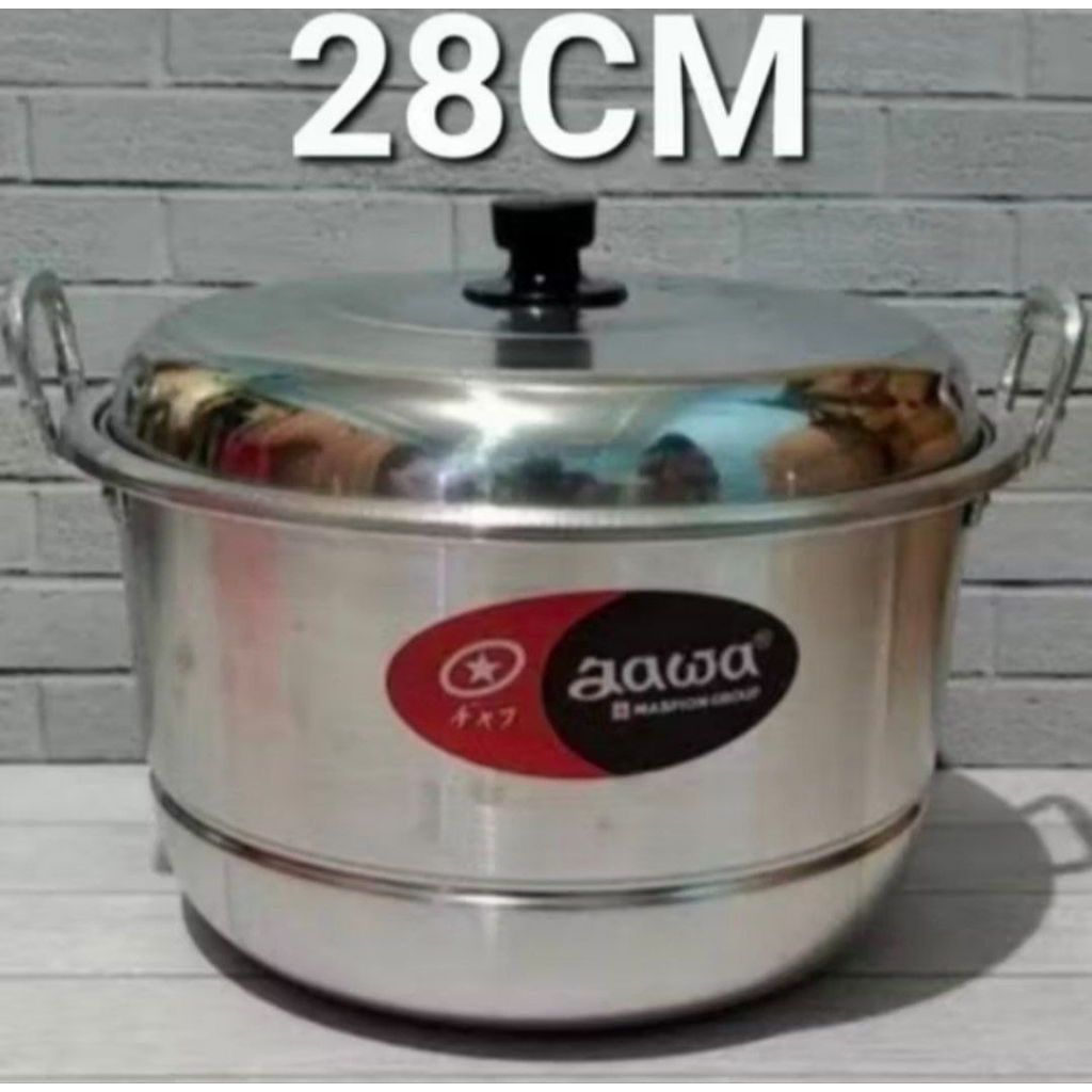 Panci Jawa ekonomi jumbo+ steamer Uk 36 dan UK 28