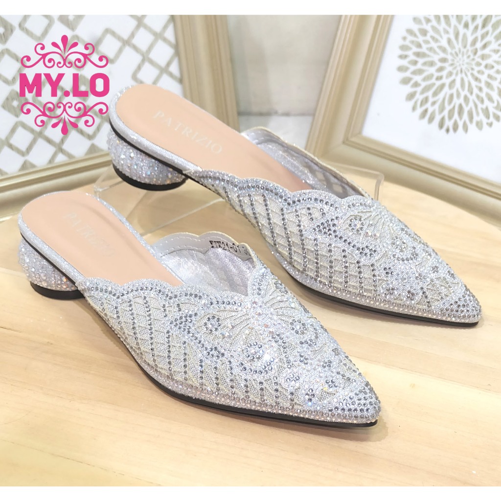 SANDAL PESTA HEELS WEDDING WANITA SELOP KEBAYA WISUDA NIKAH LAMARAN SESERAHAN HANTARAN IMPORT