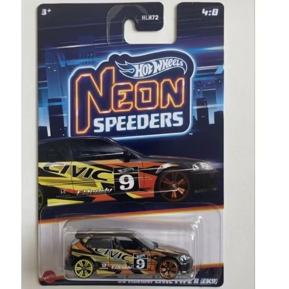 hot wheels honda civic EK9 neon speeders