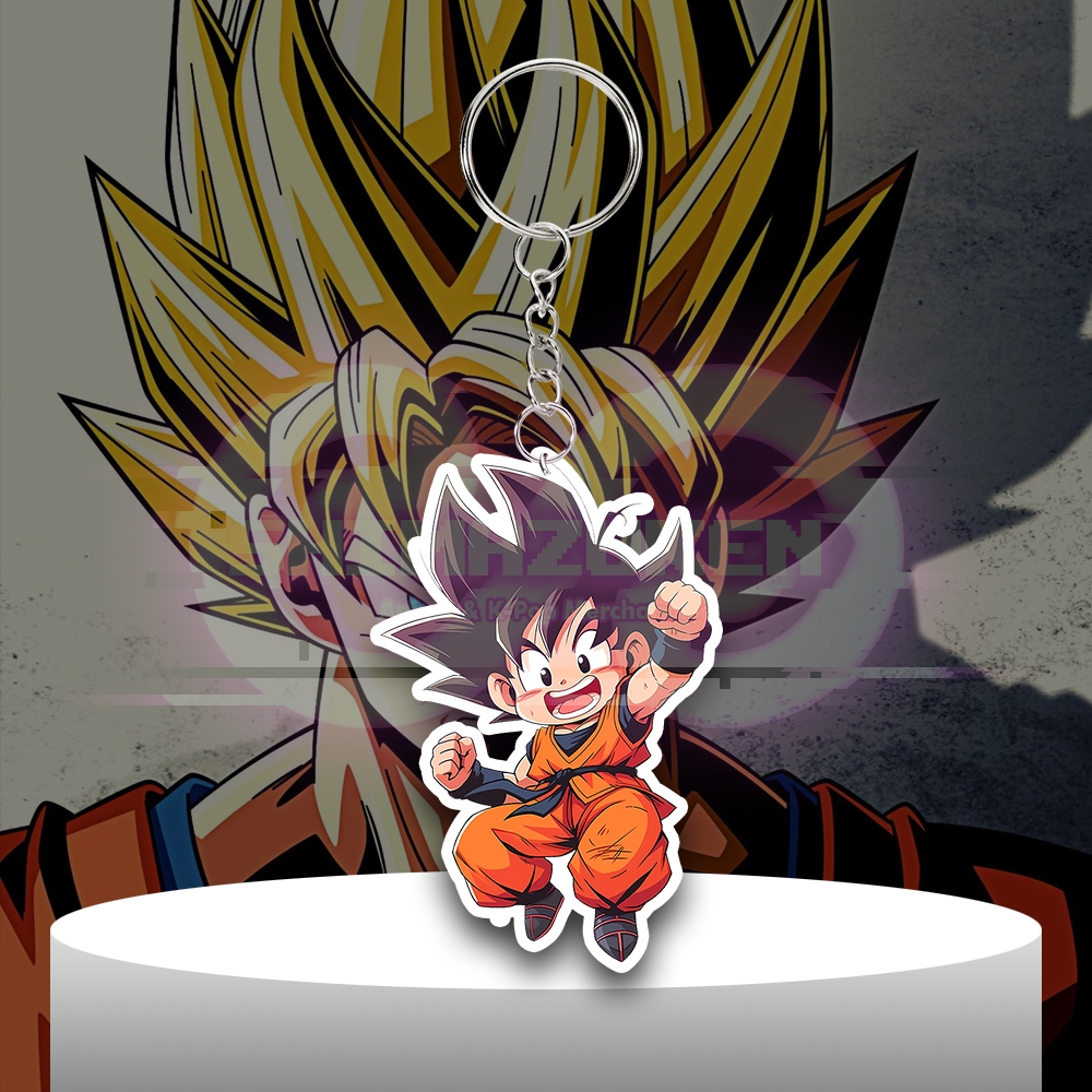Gantungan Kunci Anime Dragon Ball - Son Goku - Ganci Akrilik - Keychain Acrylic