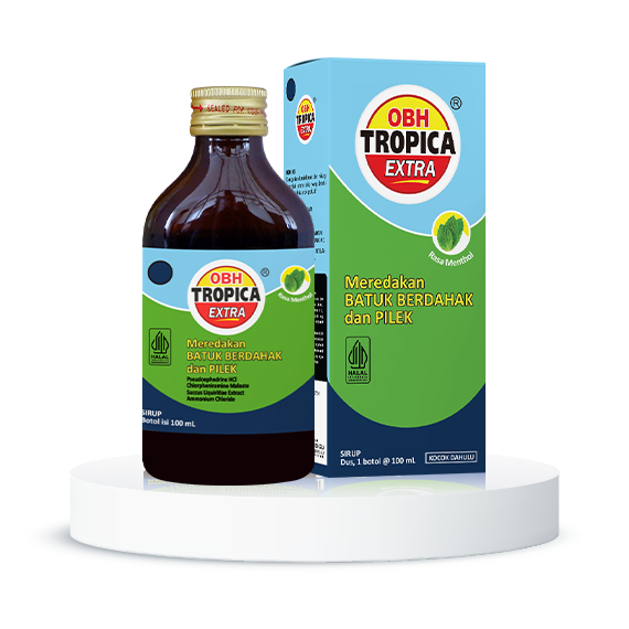 OBH TROPICA Extra Rasa Menthol Sirup Meredakan Batuk Berdahak Pilek 100ml