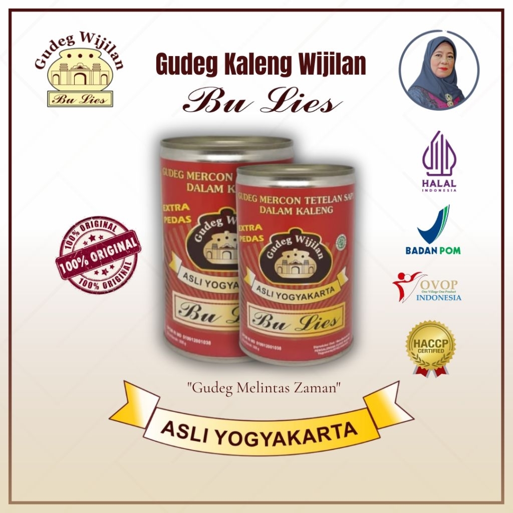 Gudeg Kaleng Bu Lies / Gudeg Mercon Daging Sapi / Gudeg Original / Gudeg Wijilan / Gudeg Khas Jogja