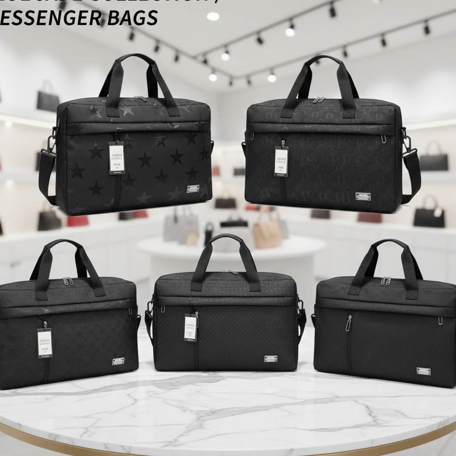 MMSTORE - Tas Pakaian Motif Tas Jinjing Unisex Tas Barang Travel Bag Hitam T8255