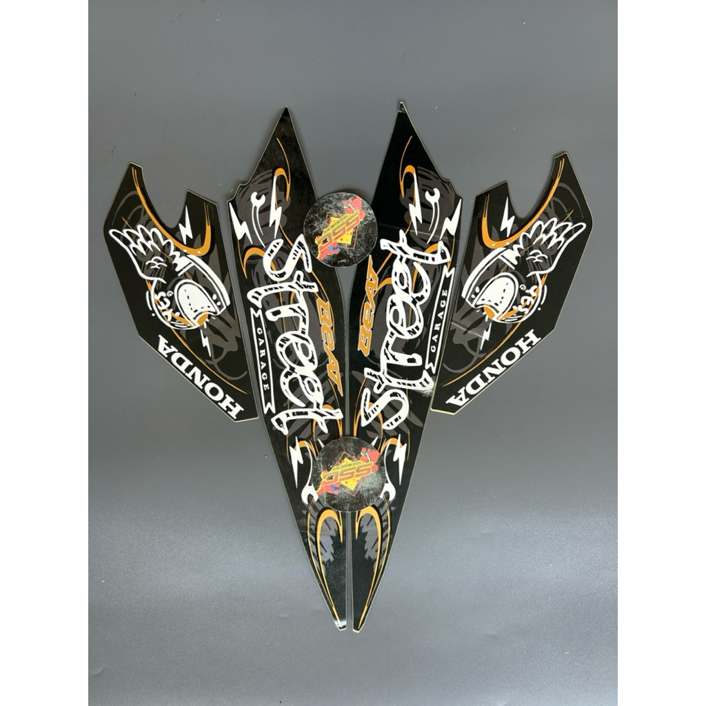 STRIPING STIKER BEAT STREET 2022 HITAM DOFF ORIGINAL LOST PACK