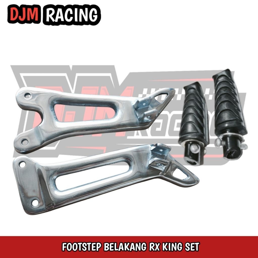 Dudukan Footstep Belakang RX King Set Karet