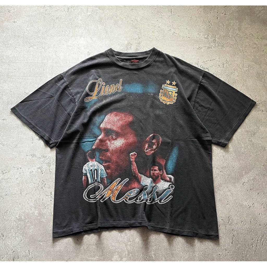 T-Shirt / Tees Bootleg GINSENGSTRIP Lionel Messi Black Colour (NEW) |  Bootleg GINSENG STRIP