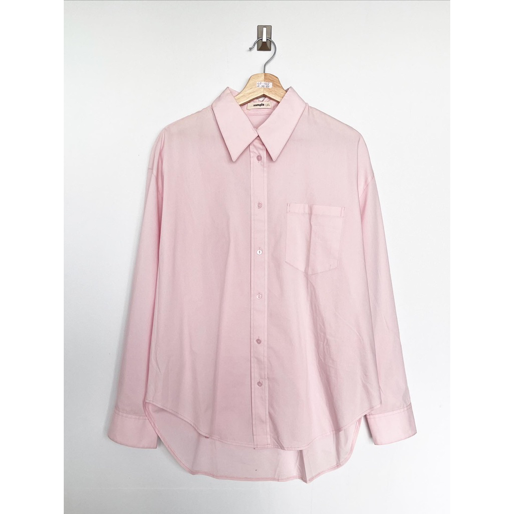 new sample loose oversized shirt - lightpink