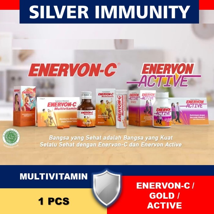 1 STRIP/BOTOL SUPLEMEN MULTIVITAMIN DAYA TAHAN TUBUH ENERVON C / ENERVON C ACTIVE / ENERVON C GOLD/ 
