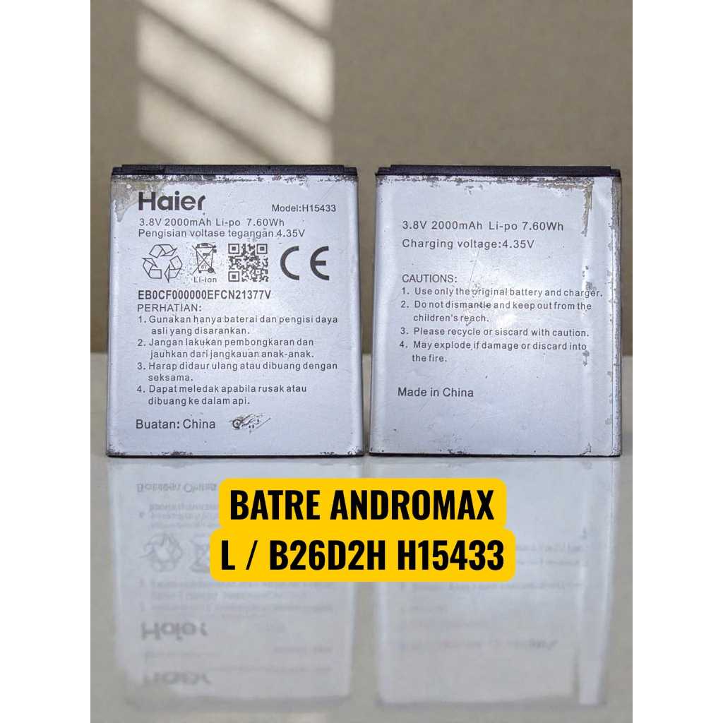 TERMURAH Batre Baterai Battery Hp Andromax L / B26D2H H15433 Batre Andromax L