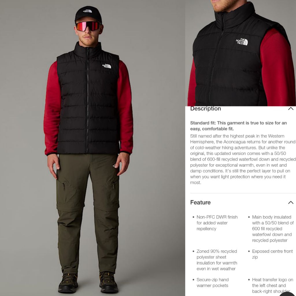 ORIGINAL 7NF Men's Puffer Vest/Vest Pria Breanded/Vest Pria Terbaru/Vest Pria