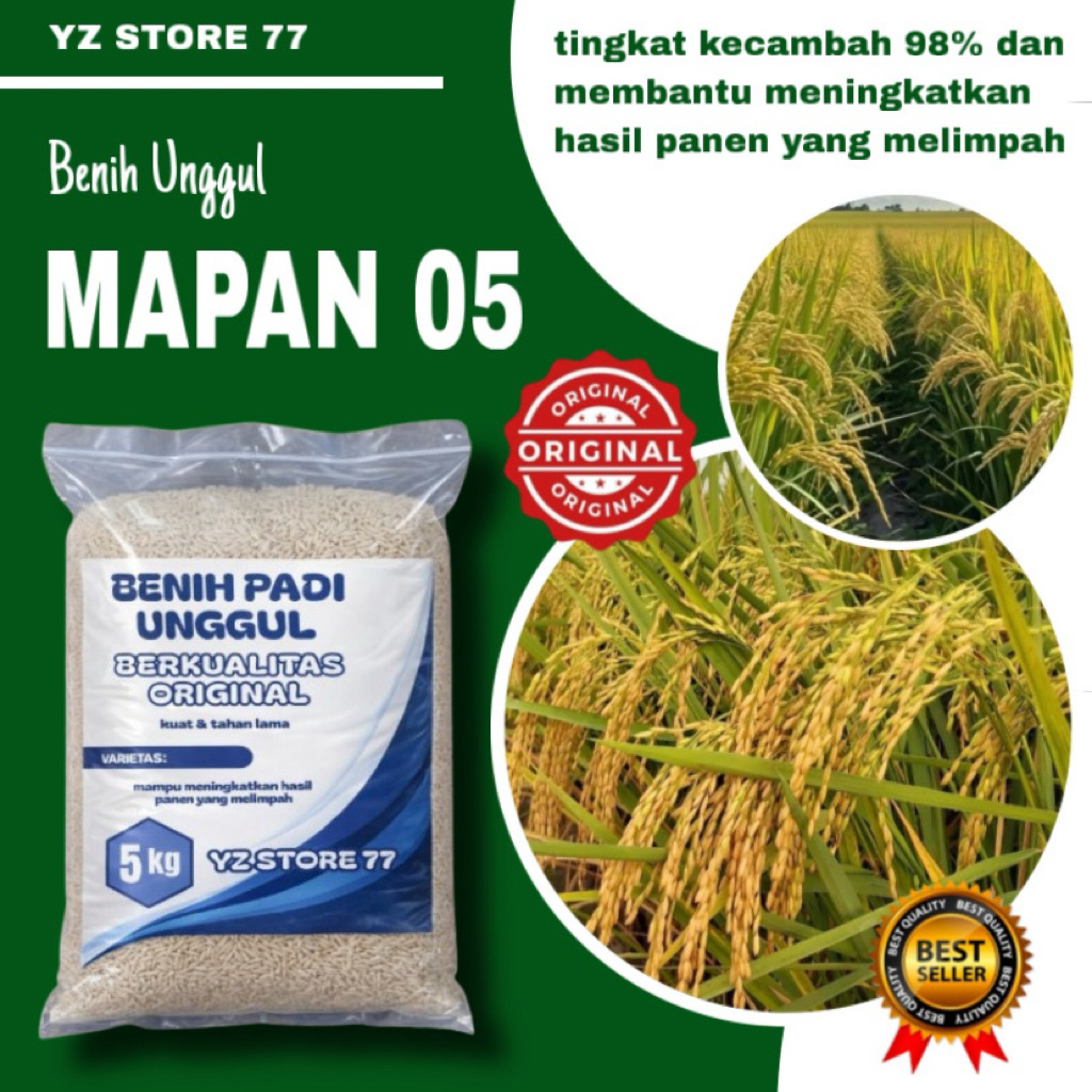 Benih padi MAPAN 05 original kemasan 5 kg