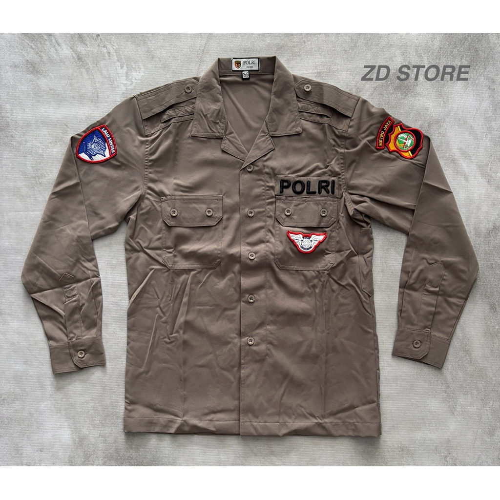 Baju PDL SUS TACTICAL LANTAS 2025/Baju PDL SUS LANTAS Halus/Baju PDL SUS LANTAS POLRI