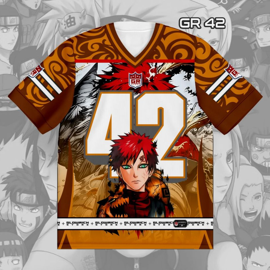Jersey Oversize Gaara The Sand Controller Naruto Special Edition GR-42