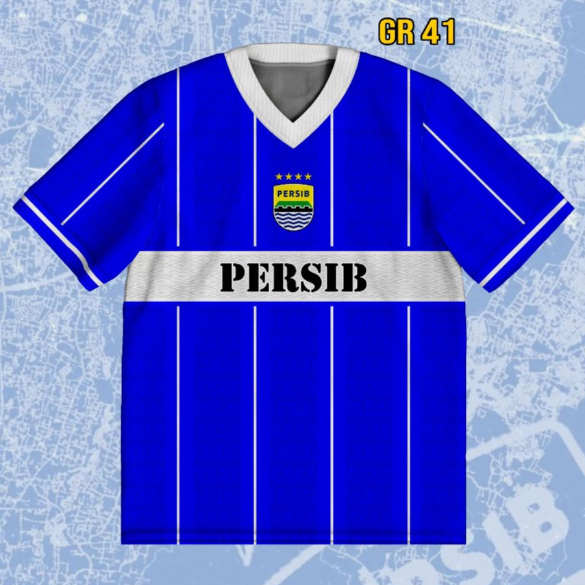 Jersey Oversize Persib Blue Line Horizontal Sportswear Special Edition | Jersey Bola GR-41