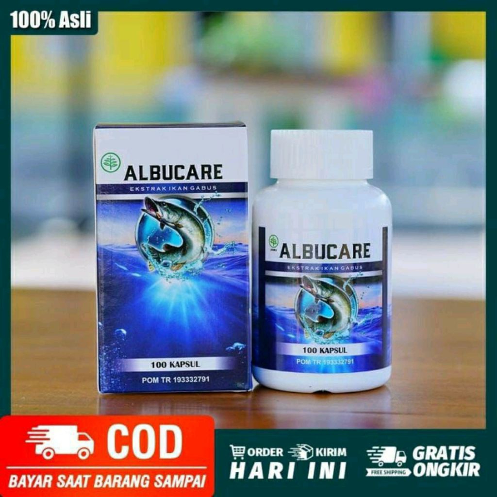 Obat Luka Bakar Albucare Ekstrak Ikan Gabus Asli 100% Original