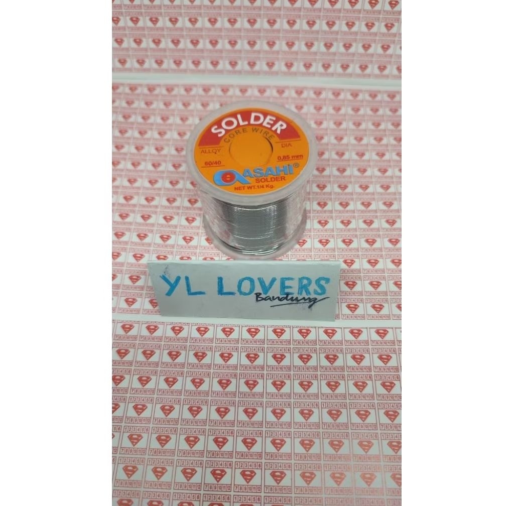 timah asahi 0.25kg 0.8 mm 60/40/ timah solder asahi/ timah patri asahi