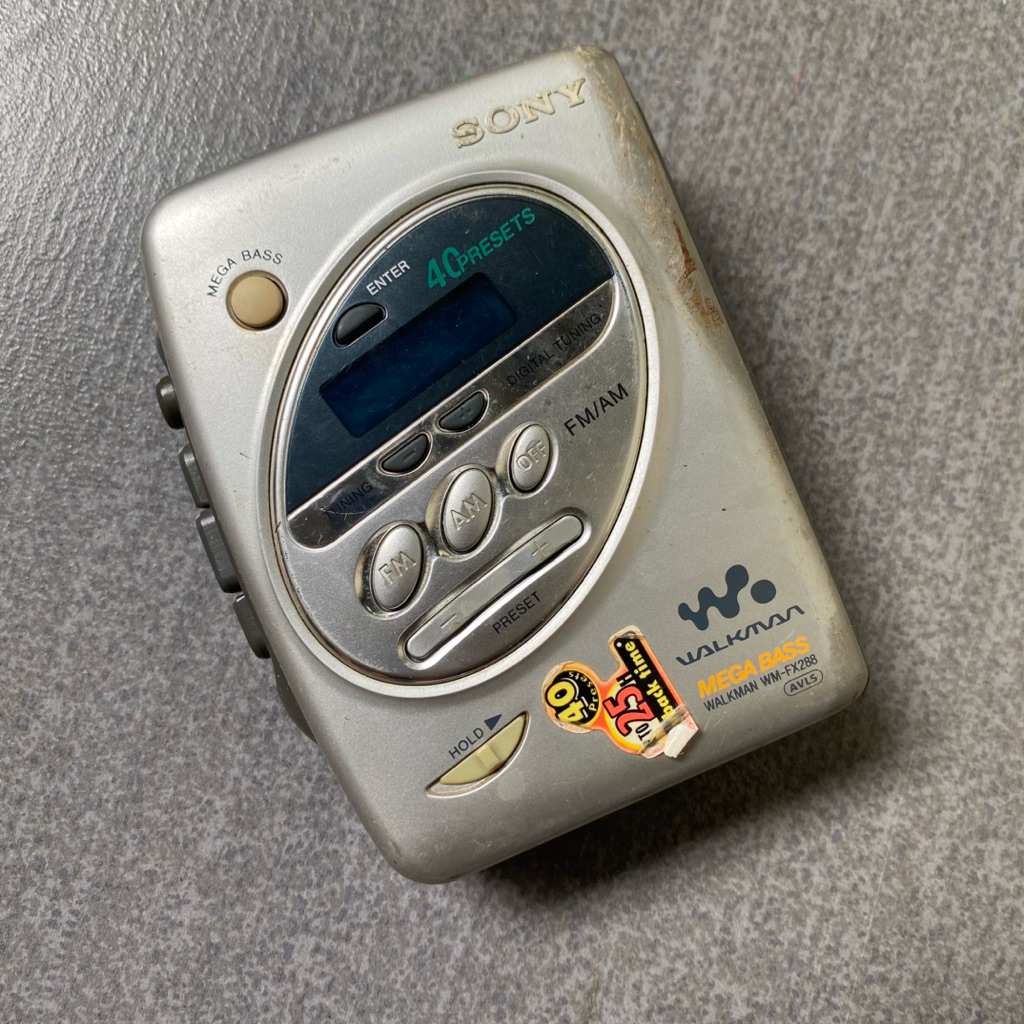 radio sony walkman WM-FX288 original bahan servis