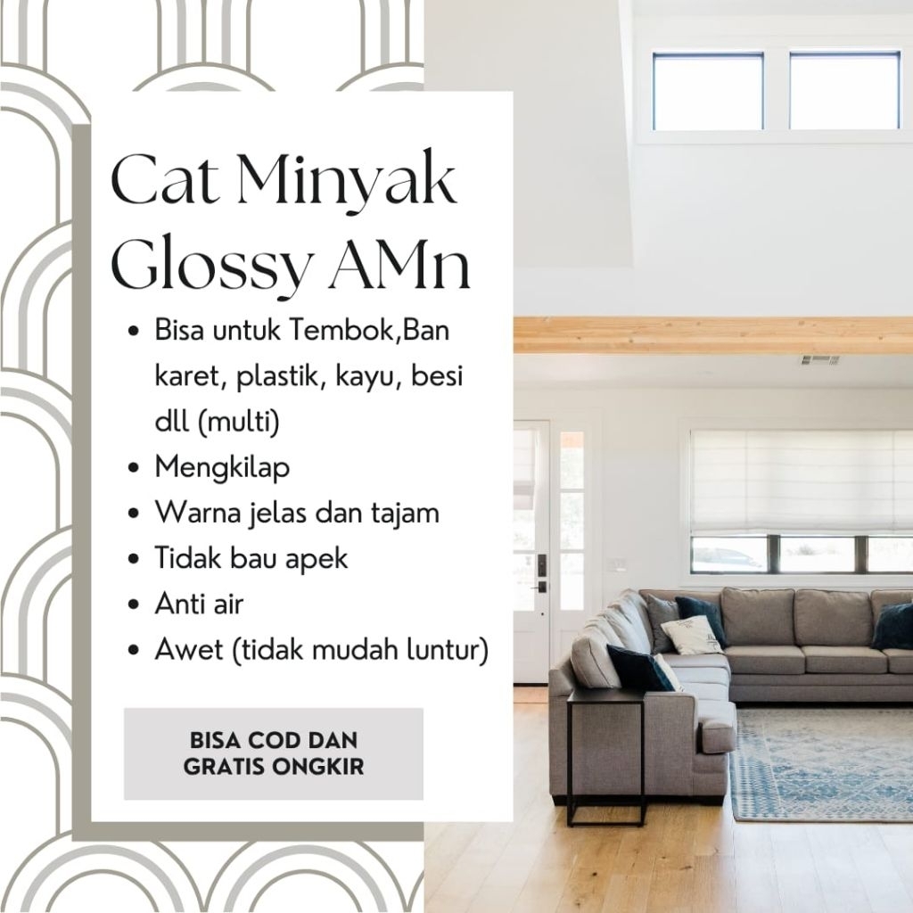 Cat multi glossy warna putih kemasan 1kg bisa untuk besi, kayu, tembok, plastik, gypsum, dll