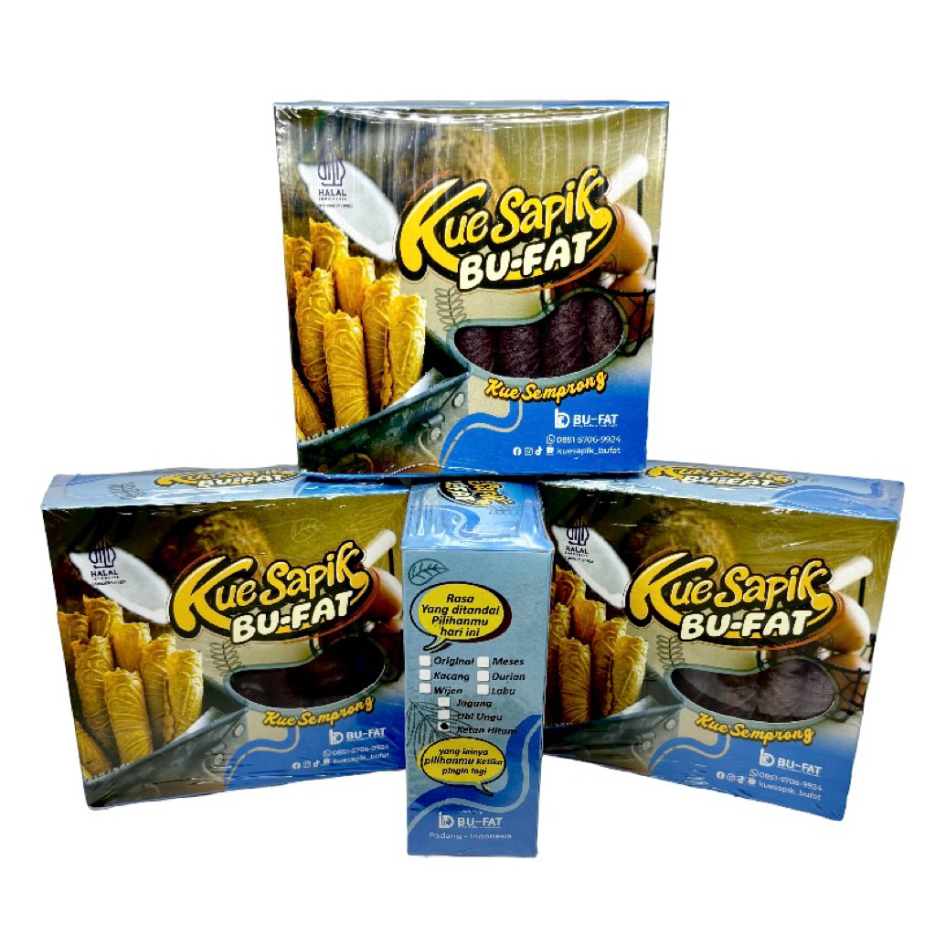 Kue Sapik Bu-Fat Ketan Hitam / Kue Semprong