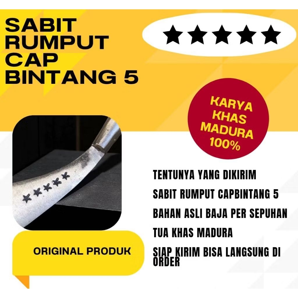 Art rumput original asli cap bintang5 alat pengaritan rumput