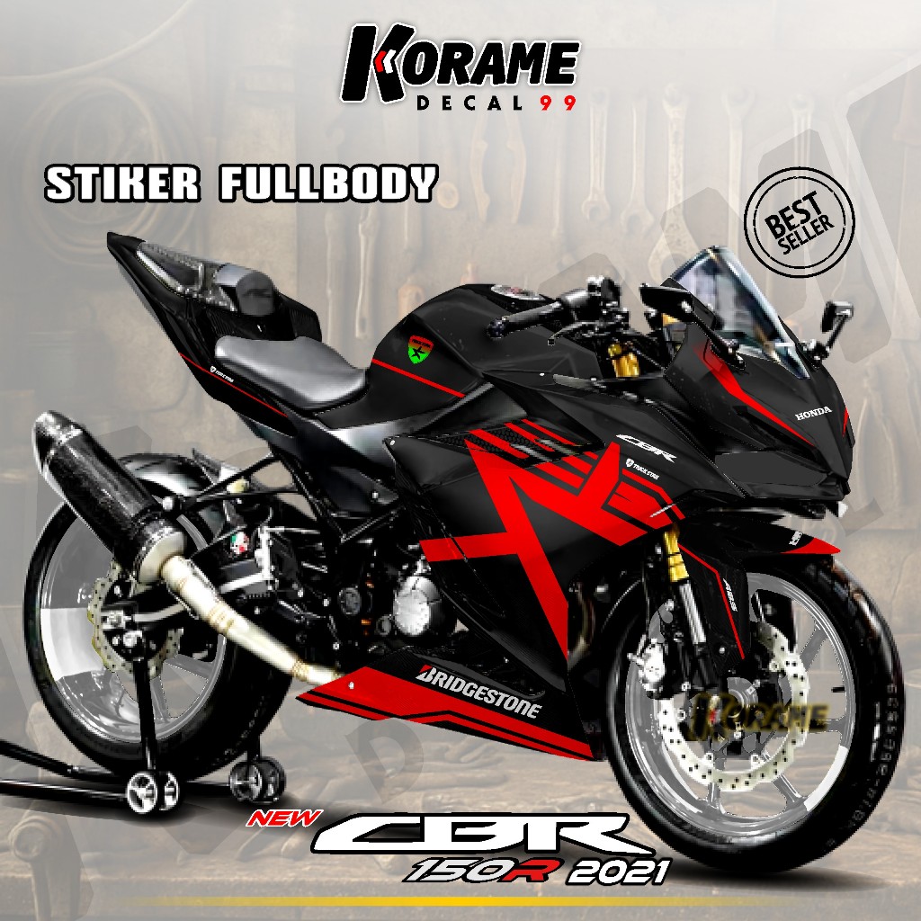 Decal CBR 150R 2021 // Stiker Motor CBR 2021 Decal 150R 2021 Motif Trick Stars Series