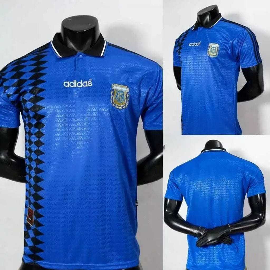 JERSEY BOLA RETRO ARGENTINA AWAY 1994 GRADE ORI HIGH QUALITY JUMBO XXL 2XL