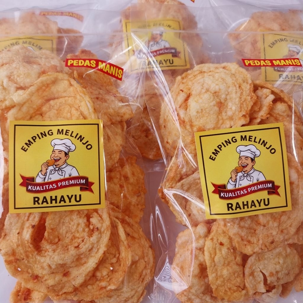 EMPING MELINJO / BELINJO RASA PEDAS MANIS CAP " RAHAYU " KUALITAS PREMIUM RENYAH TIDAK KERAS