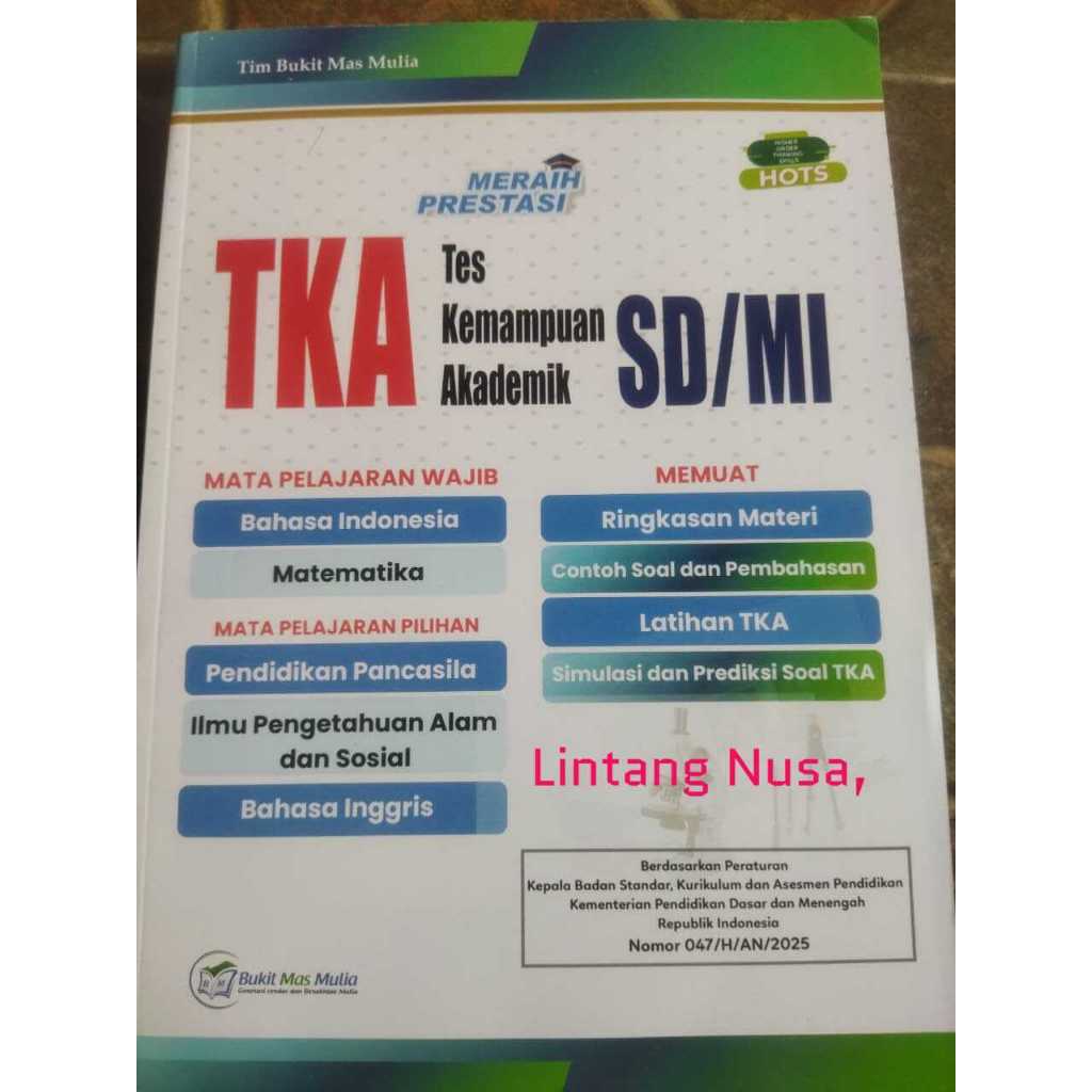 BUKU TKA SD/MI 2026 SESUAI SK KEMENDIKBUD