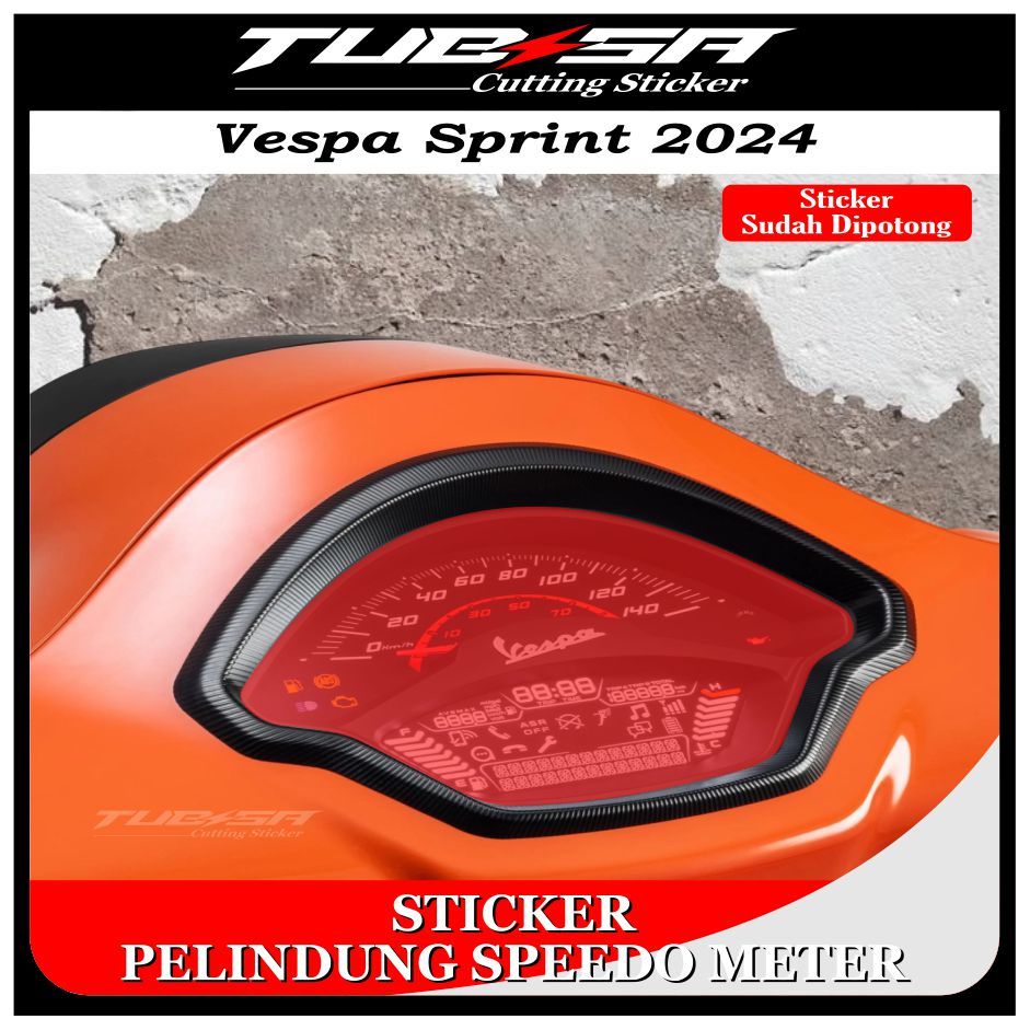 Stiker Pelindung Spido Vespa Sprint 150 S 2024 | Stiker antigores Vespa  Sprint 2024 | Stiker Pelind