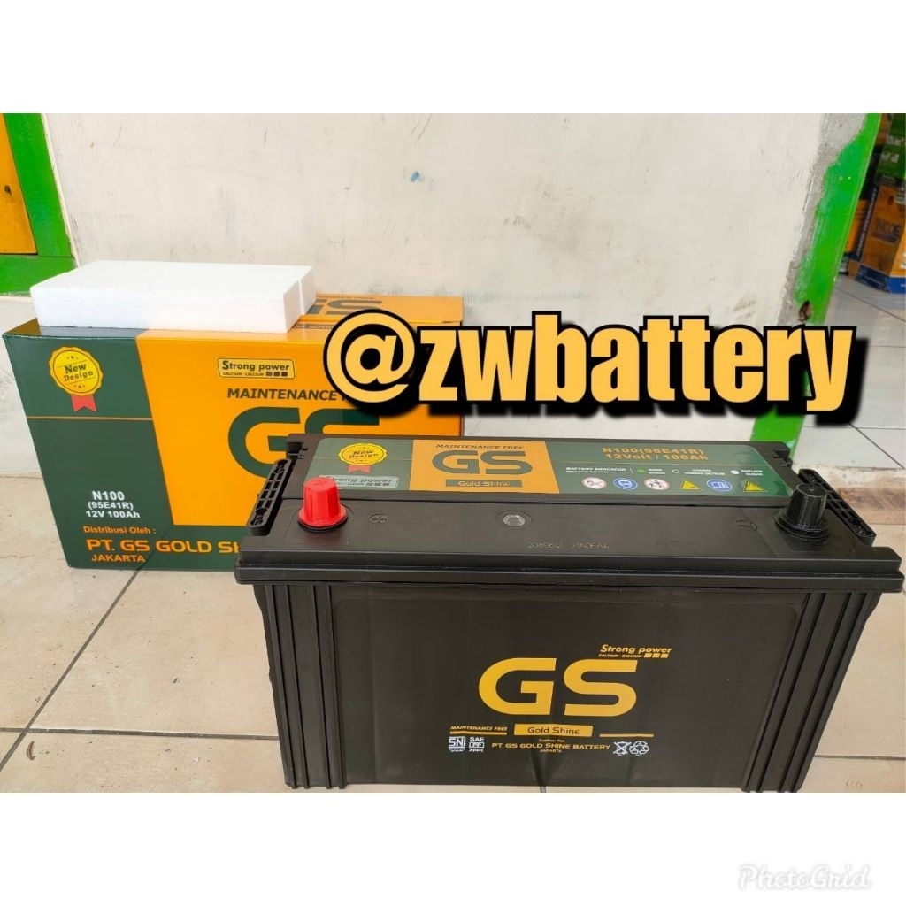 Aki UNTUK TRUK, GENSET, AKI KAPAL, ALAT BERAT GS MF 12V 100Ah N100