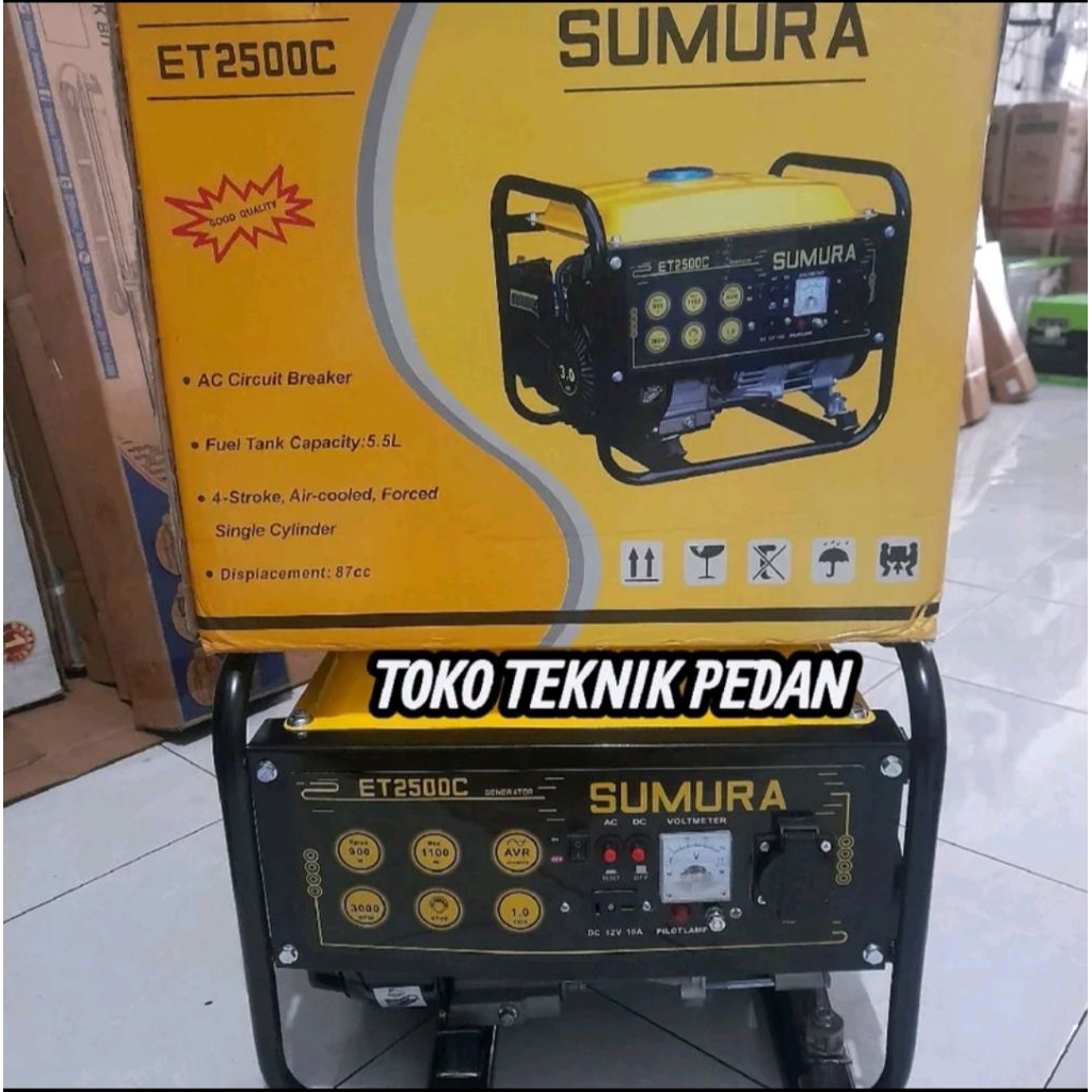 Genset 1100Watt SUMURA ET2500C / Genset Listrik 1100 Watt Power Generator Gasoline Genset Rumah 4Tak