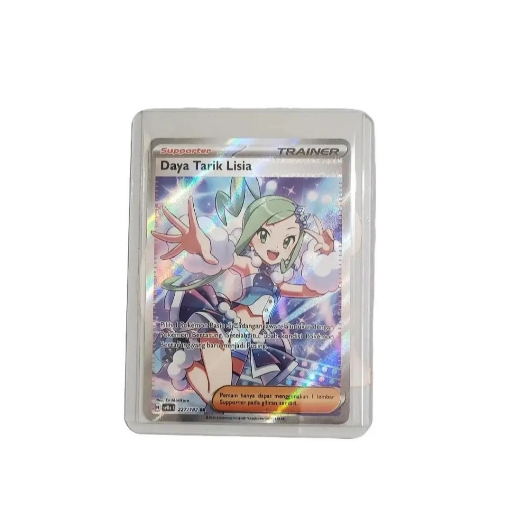 Pokemon Trading Card Game Trainer Supporter Daya Tarik Lisia SR - Kartu Pokemon