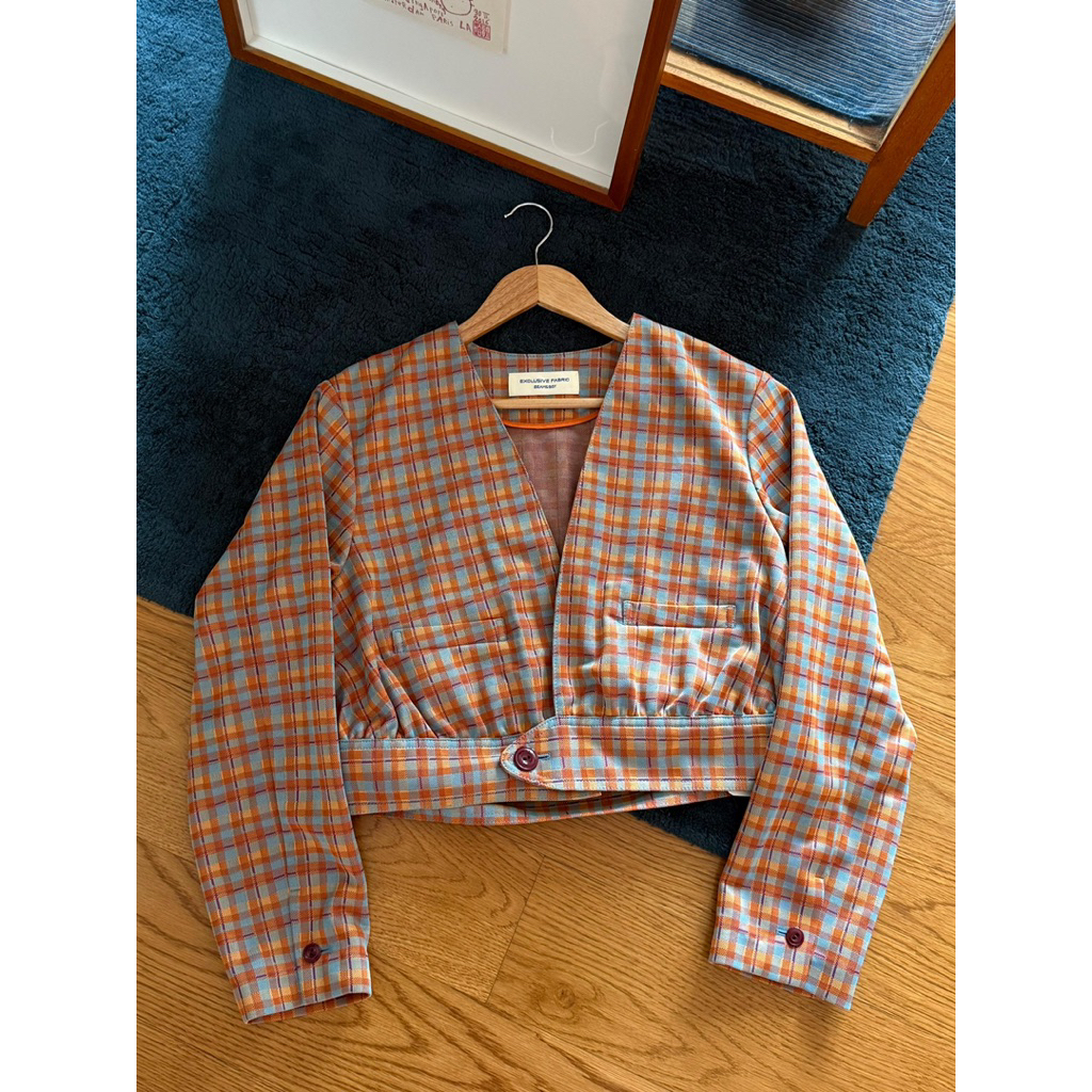 Private Eyes - Beams Boy Orange Croped Jacket